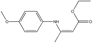 ethyl 3-(4-methoxyanilino)but-2-enoate Struktur