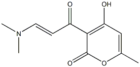 3-[3-(dimethylamino)acryloyl]-4-hydroxy-6-methyl-2H-pyran-2-one Struktur