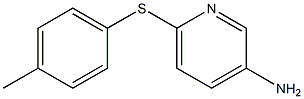 6-[(4-methylphenyl)thio]pyridin-3-amine Struktur