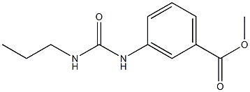 methyl 3-{[(propylamino)carbonyl]amino}benzoate Struktur