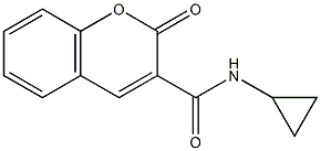 N3-cyclopropyl-2-oxo-2H-chromene-3-carboxamide Struktur