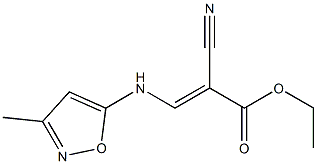 ethyl 2-cyano-3-[(3-methyl-5-isoxazolyl)amino]acrylate Struktur