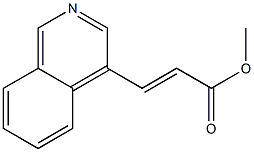 methyl (E)-3-(4-isoquinolinyl)-2-propenoate Struktur