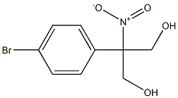 2-(4-bromophenyl)-2-nitropropane-1,3-diol Struktur