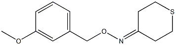 tetrahydro-4H-thiopyran-4-one O-(3-methoxybenzyl)oxime Struktur