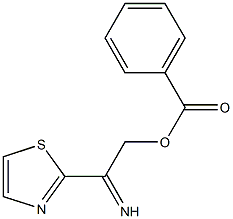 2-[(benzoyloxy)ethanimidoyl]-1,3-thiazole Struktur