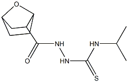 N1-isopropyl-2-(7-oxabicyclo[2.2.1]hept-2-ylcarbonyl)hydrazine-1-carbothioamide Struktur