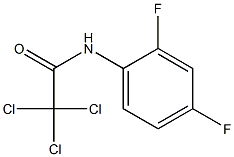 2,2,2-trichloro-N-(2,4-difluorophenyl)acetamide Struktur