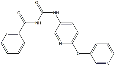 N-benzoyl-N'-[6-(3-pyridyloxy)-3-pyridyl]urea Struktur