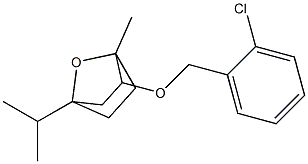 2-[(2-chlorobenzyl)oxy]-4-isopropyl-1-methyl-7-oxabicyclo[2.2.1]heptane Struktur