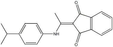 2-[1-(4-isopropylanilino)ethylidene]-1H-indene-1,3(2H)-dione Struktur