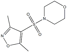 4-[(3,5-dimethylisoxazol-4-yl)sulfonyl]morpholine Struktur