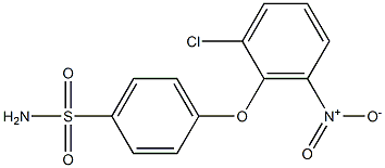 4-(2-chloro-6-nitrophenoxy)benzene-1-sulfonamide Struktur