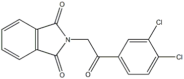 2-[2-(3,4-dichlorophenyl)-2-oxoethyl]isoindoline-1,3-dione Struktur