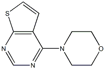 4-thieno[2,3-d]pyrimidin-4-ylmorpholine Struktur