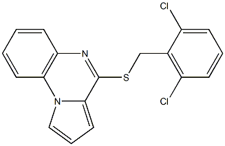 4-[(2,6-dichlorobenzyl)thio]pyrrolo[1,2-a]quinoxaline Struktur