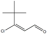 3-tert-Butyl-3-chloropropenal Struktur