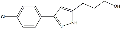 3-[3-(4-chlorophenyl)-1H-pyrazol-5-yl]propan-1-ol Struktur