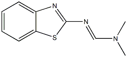 N'-(1,3-benzothiazol-2-yl)-N,N-dimethyliminoformamide Struktur