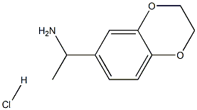 1-(2,3-dihydro-1,4-benzodioxin-6-yl)ethanamine hydrochloride Struktur