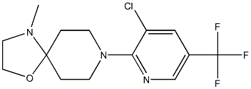 8-[3-chloro-5-(trifluoromethyl)-2-pyridinyl]-4-methyl-1-oxa-4,8-diazaspiro[4.5]decane Struktur