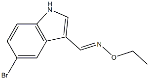 5-bromo-1H-indole-3-carbaldehyde O-ethyloxime Struktur