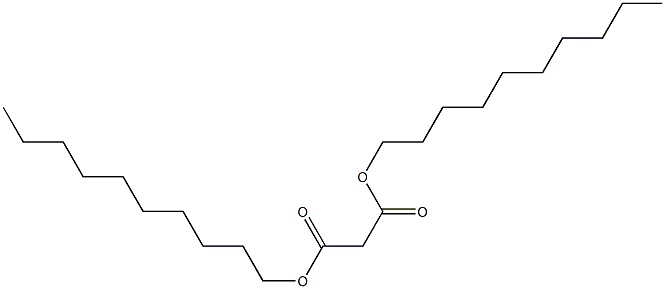 didecyl malonate Struktur