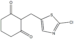 2-[(2-chloro-1,3-thiazol-5-yl)methyl]-1,3-cyclohexanedione Struktur