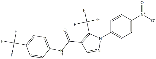 N4-[4-(trifluoromethyl)phenyl]-1-(4-nitrophenyl)-5-(trifluoromethyl)-1H-pyrazole-4-carboxamide Struktur