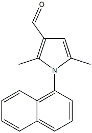 2,5-Dimethyl-1-naphthalen-1-yl-1H-pyrrole-3-carbaldehyde Struktur