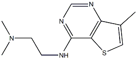 N1,N1-dimethyl-N2-(7-methylthieno[3,2-d]pyrimidin-4-yl)ethane-1,2-diamine Struktur