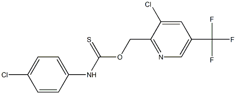 [3-chloro-5-(trifluoromethyl)-2-pyridyl]methyl (4-chloroanilino)methanethioate Struktur