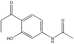 N1-(3-hydroxy-4-propionylphenyl)acetamide Struktur