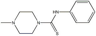 4-methyl-N-phenyltetrahydro-1(2H)-pyrazinecarbothioamide Struktur