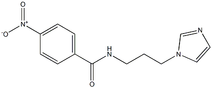 N-[3-(1H-imidazol-1-yl)propyl]-4-nitrobenzenecarboxamide Struktur