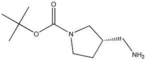 tert-butyl (3S)-3-(aminomethyl)pyrrolidine-1-carboxylate Struktur