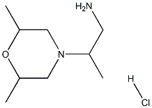 2-(2,6-dimethylmorpholin-4-yl)propan-1-amine hydrochloride Struktur