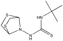 N-(tert-butyl)-N'-(2,5-dithia-7-azabicyclo[2.2.1]hept-7-yl)thiourea Struktur