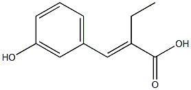 2-ethyl-3-(3-hydroxyphenyl)acrylic acid Struktur