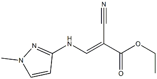 ethyl 2-cyano-3-[(1-methyl-1H-pyrazol-3-yl)amino]acrylate Struktur