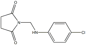 1-[(4-chloroanilino)methyl]pyrrolidine-2,5-dione Struktur