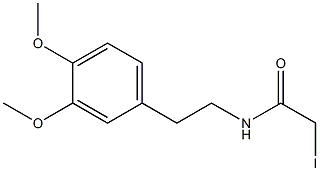 N-(3,4-dimethoxyphenethyl)-2-iodoacetamide Struktur