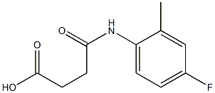 4-(4-fluoro-2-methylanilino)-4-oxobutanoic acid Struktur