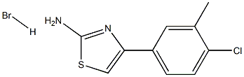 4-(4-chloro-3-methylphenyl)-1,3-thiazol-2-amine hydrobromide Struktur