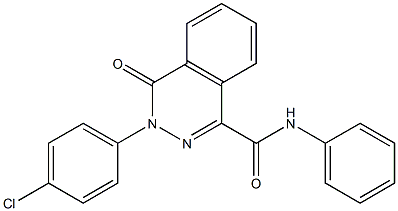 N1-phenyl-3-(4-chlorophenyl)-4-oxo-3,4-dihydrophthalazine-1-carboxamide Struktur