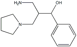 3-amino-1-phenyl-2-(pyrrolidin-1-ylmethyl)propan-1-ol Struktur