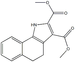 dimethyl 4,5-dihydro-1H-benzo[g]indole-2,3-dicarboxylate Struktur