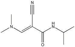 N1-isopropyl-2-cyano-3-(dimethylamino)acrylamide Struktur