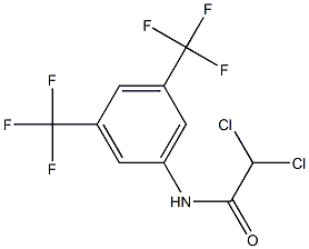 N1-[3,5-di(trifluoromethyl)phenyl]-2,2-dichloroacetamide Struktur