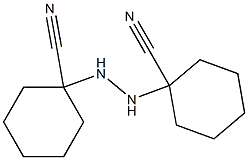 1-[2-(1-cyanocyclohexyl)hydrazino]cyclohexane-1-carbonitrile Struktur